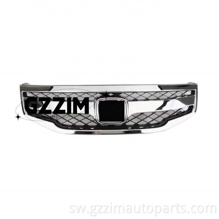 Sehemu za gari gari grille abs plastiki chromed mbele grille kwa Honda Accord 2011 2012 2013 Michezo ya Amerika/Mashariki ya Kati OE